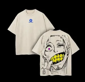 Don Lorenzo - Blue Lock Anime Double Printed Vintage Washed Tee Unisex Oversize Anime Manga Washed Heavyweight Cotton T-shirt