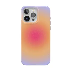 Casely iPhone 15 Pro Max Case | Aura | Rainbow Sunset Halo | Compatible with MagSafe | Classic Ultra Thin Design
