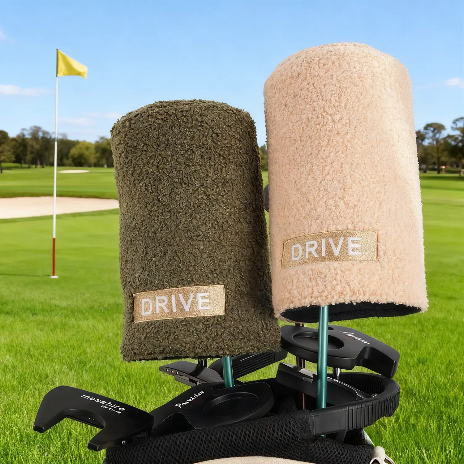 Drive  golf   Club Headcovers - Soft Textured Protective Covers for Clubs - Ideal for Golfers - Available in Multiple Colors sohochic