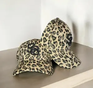 S8 Cheetah Ball Cap / Girly Baseball Hat / Cheetah Print Hat for Women / S8 for the Crazy Ones