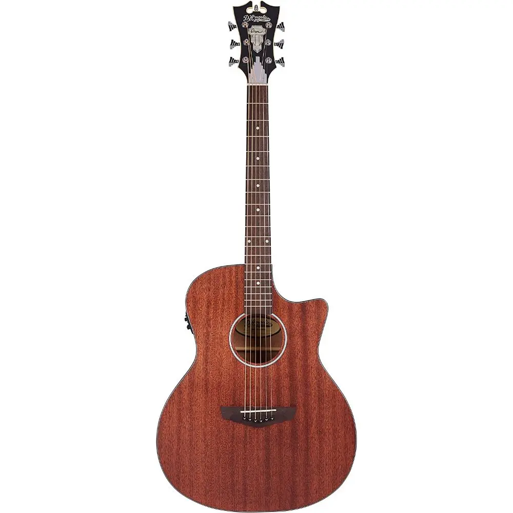 D'Angelico 6 String Acoustic-Electric Guitar, Right, Natural (DAPLSG200MAHCP)