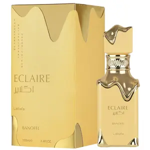 Lattafa Eclaire Banoffi for Women 3.4 Ounce (100ml) Eau De Parfum Spray Perfume Fragrance Floral Fruity