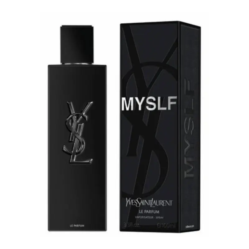 Yves Saint Laurent MYSLF Le Parfum Rechargeable Refillable For Men 3.3oz | Intense Woody Floral & Vanilla Men's Fragrance | Luxury Refillable Cologne