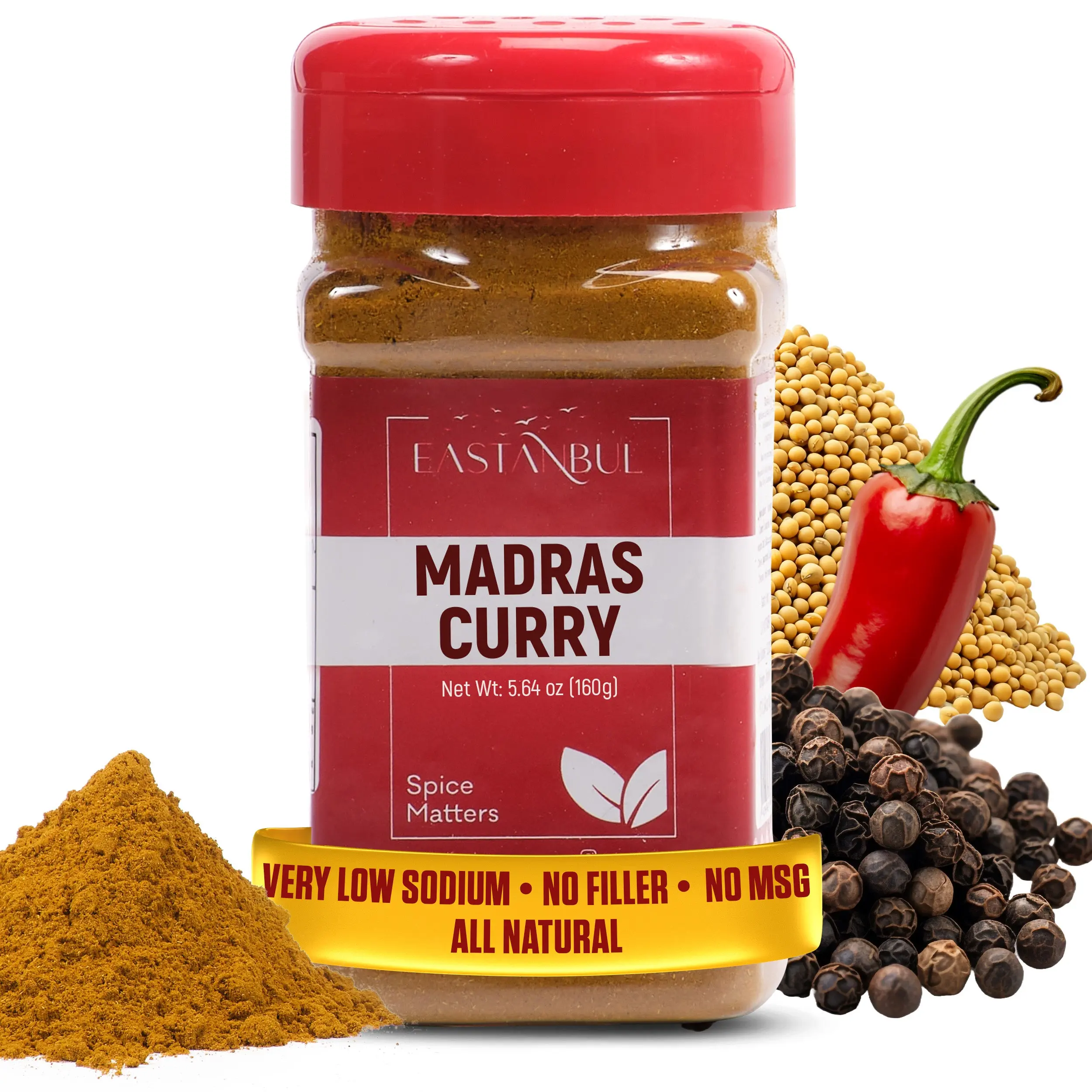 Eastanbul Madras Curry Powder, Traditional Indian Spice Blend, Vegan,5.64oz Eastanbul Madras Curry Powder, Traditional Indian Spice Blend, Vegan,5.64oz