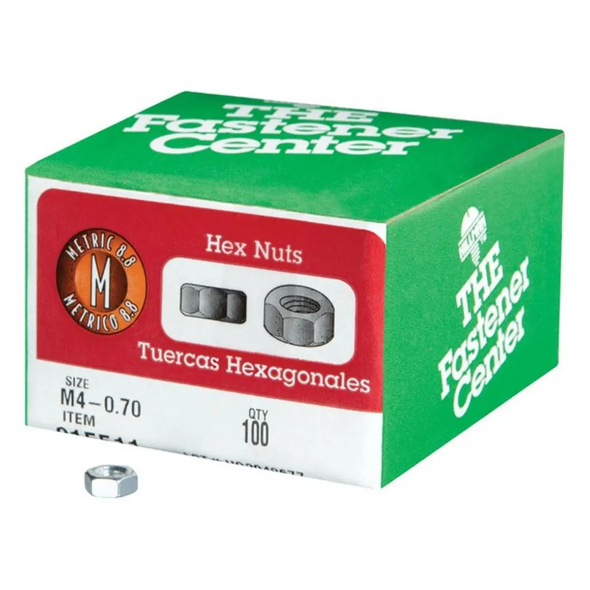 212 MAIN Metric Hex Nut Hardware, M4-0.70 Thread Size, 100-Count Box, for Sports & Outdoor Sailing Water Sports