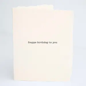 Frappe Birthday | Birthday Folded Greeting Card