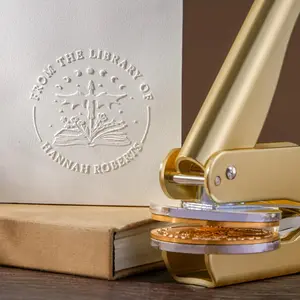 Personalized Book Embosser/Custom Book Embosser/From The Library Of Book Embosser/Library Embosser/Ex libris Embosser Stamp/Book Lover Gifts