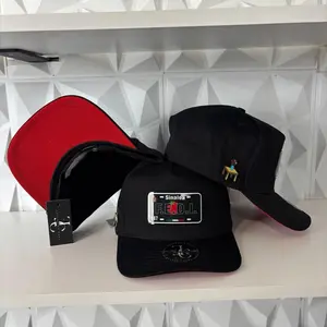 Exclusive Caps Sinaloa FEDI SnapBack Hat-Black/Red visor
