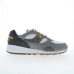 Saucony Shadow 6000 S70903-3 Mens White Suede Lifestyle Sneakers Shoes