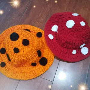 Crochet Mushroom Bucket Hat