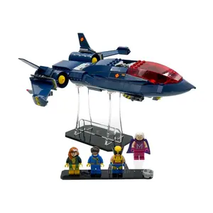 Acrylic Display Stand Compatible with LEGO 76281 X-Men X-Jet - Set Not Included