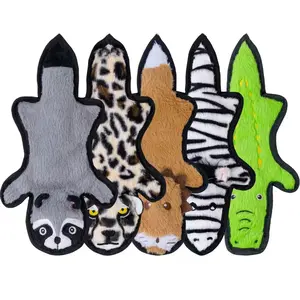 No Stuffing Dog Toys Crinkle Squeaky Dog Toy, Long Lasting Dog Chews for Aggressive, Plush Dog Puppy Chew Toys for Teething, Durable Dog Toy with 6 Tough Layers for Small Medium Large Breed，Small