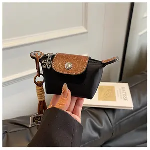 Detachable Nylon Wrist Strap Coin Purse, Mini Nylon Dumpling Bag, Mini Wallet for Women for Cards,Keys,And Coins