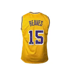 Austin Reaves Signed Custom Los Angeles Yellow Basketball jersey Beckett