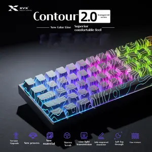 XVX Contour 2.0 Keycaps Customized Match Wooting Keycaps RS7 FIRE68 ZERO75 MADE68 Thermal Sublimation PBT Original Height Keycap