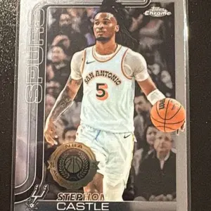 Stephon Castle San Antonio Spurs NBA All-Star Trading Card 2025 Chrome Series