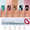 150PCS Cat Eye Press-On Nails Kit, CurvLife Soft Gel Nail Tips with 5 Magical Galaxy Shades – Pink, Emerald, Violet, Ocean Blue & Silver. Shimmering Aurora Cat Eye Effect, 30 Nails Per Style, 15 Sizes for Perfect Fit, Durable & Easy to Apply