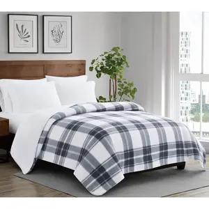 Cannon Cozy Teddy Plaid King Blanket