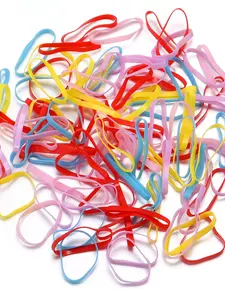 500pcs-1000pcs Colorful Disposable Hair Ties, Women Elastic Rubber Band Ponytail Holder, Casual Accessories, Preppy Style