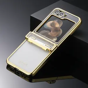 For Samsung Foldable Style Z Flip 7 Phone Case for Women Z Flip 5 New High-end Feeling Z Flip 6 Creative Personalized Fashiony Brand High-grade Simple