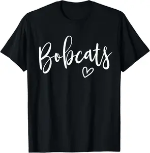 100% Cotton Bobcats High School Bobcats Sports Team Women's Bobcats T-Shirt