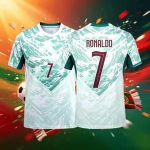 2026 Portugal National Home Away 7# Cristiano Ronaldo Short And Long Sleeve Soccer Jersey Fans Version Breathable