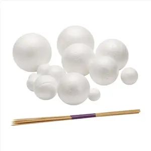 Solar System Project Kit, PlanetModel Crafts 14 Mixed Sized Polystyrene Spheres Balls for School Science Projects