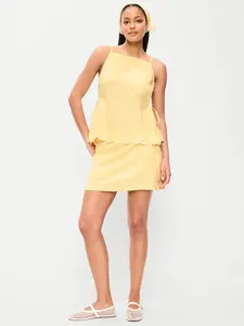 Old Navy Women's Linen-Blend Micro Skort