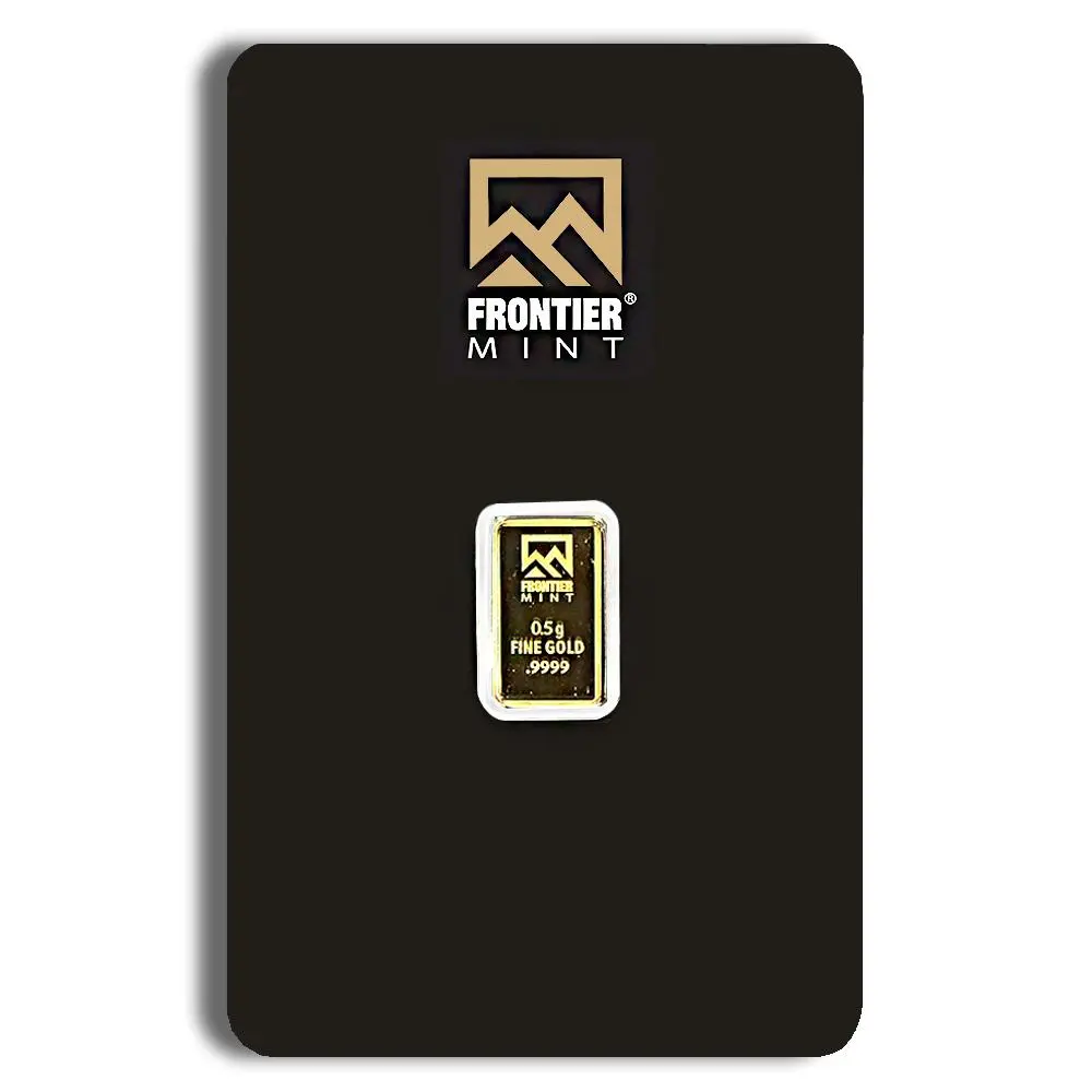 1/2 gram Gold Bar - Frontier Mint (Carded)
