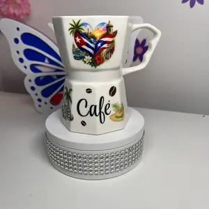 12 oz Cuba-Puerto Rico Design Mug, Single Unit