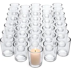 36pcs votive candle holdersclear glass tea light candle holdersclear candle holders bulk for wedding centerpieceshome table decorproposechristmas and thanksgiving