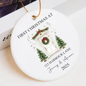 Personalised New Home Bauble,New Home Christmas Ornament 2025,First Christmas in Our New Home Ornament, Happy New Home Gift,New Home Decor