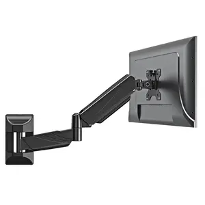 MOUNTUP 17"-32" Single Monitor Wall Mount, Support 4.4-17.6lbs Display, Gas Spring Monitor Arm, Black, MU2007