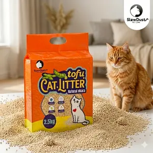 Tofu cat litter,Slowdust cat litter,kitty litter,fast clumping,low dust,odor control cat litter,2.5KG one pack.