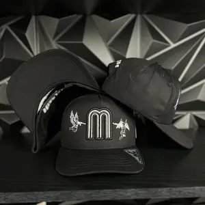 Mexico angles SnapBack hat -black