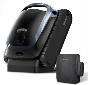 Cordless Robotic Pool Vacuum Cleaner, Smart Surface Parking, Double-Pass Waterline Scrubbing, AquaSense 2