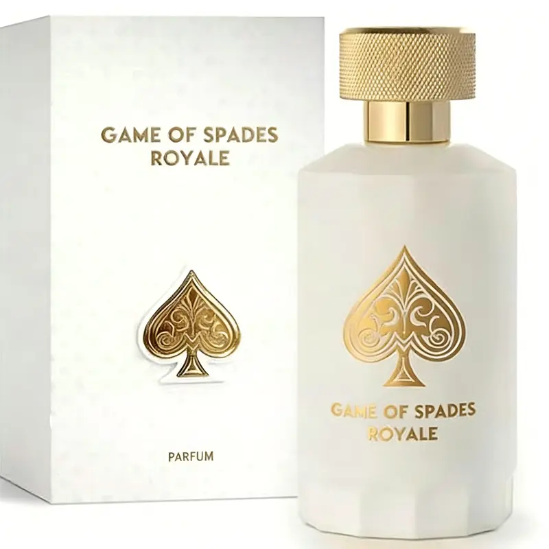 Jo Milano Game of Spades Royale Parfum Spray | 3.4 oz (100ml) | Oud Wood, Amber, Musk, Floral, Caramel Scent | Long Lasting Fragrance for Men and Women (Unisex)