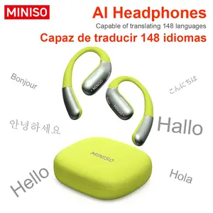 [New Year's gift] MINISO X28 Wireless Earbuds Bluetooth 6.0 Earphones, In Ear Earbuds,Waterproof Wireless Earphones, Support 148 Languages Real Time ,Suitable for Office, Sports, Study and Audio Calls, Built in Microphone, Gaming Bluetooth Headphones