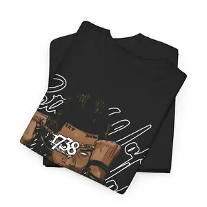 Music Rap Shirt 1738 Album Graphic Tour Outfit Trap Queen Fan Merch Unisex Cotton Hiphop Gift For Fan Vintage Slogan Tees Streetwear Oversize Tshirt 100% Soft Breathable Cotton