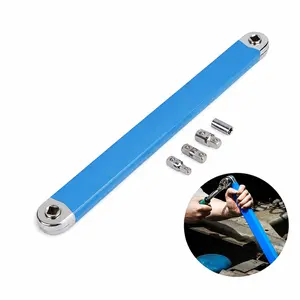 Heavy Duty Steel Offset Extension Wrench Set, for Confined Space Vehicle & Machinery Maintenance, Practical Mechanic Hardware, 1/4,3/8,1/2 Inch Adapters Ergonomic Grip Chain Transmission Repair Wrench