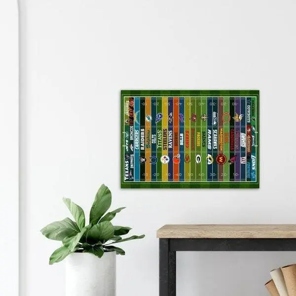 NFL Print Poster, NFL Teams Poster, NFL Wall Art, NFL Fan Gift Idea, NFL Poster Decor, NFL Man Cave Gift, NFL Gift Print Poster Art