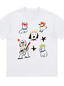 Abstract Art Design Men's T-Shirt 180g Pure Cotton T-Shirt Men's Sport Casual Colorful Paint Splatter Pattern Summer Wear Gift For Art Lovers And Creative Minds