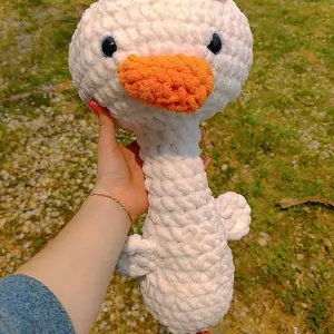Big Duck- Handmade Crochet Stuffed Animal Amigurumi Plushie Toy Decor