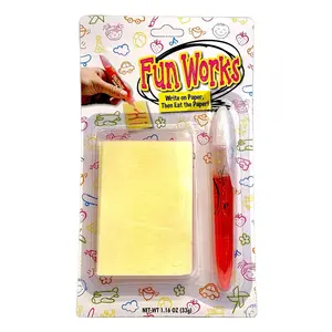 Fun Works Edible Paper Candy (Write then Eat) Sweet Bonbon Snack Candies Strawberry tiktok candy Fruit Set Gel