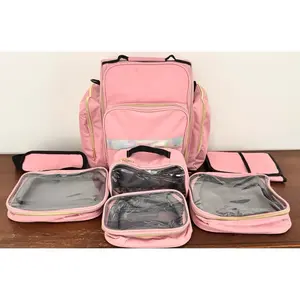 Pink Travel Bag Set - Dual-Use, Multi-Format, Pack-It, Wet/Dry/Waterproof Luggage & Travel Essentials for On-the-Go Trips, Dual-Use Travel Bags, Multi-Format Travel Bags