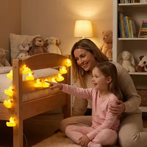 300cm / 118inch 20 LED Duck Decoration Night Light for Halloween Christmas Indoor String Lights Garden Backyard Lawn Party Festive Bedroom Living Room Decorative Playful Accessory