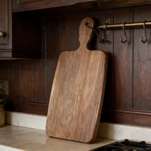 Acacia Wood Serving Paddle, Perfect for Foodie Photography, Durable & Stylish Kitchen Chopping Board, Acacia Cutting Boards, Wooden Cutting Board, Ideal for Home Cooking & Dining