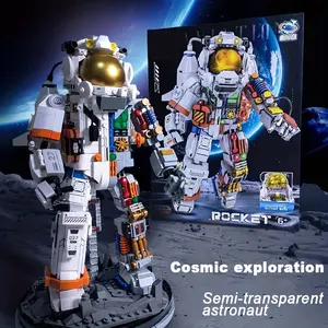 1339pcs Armstrong Space Astronaut Building Set, Sten Educational Toy Combination, Classic Style, Giant Collection Level Model Display, Building Block Model