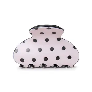 BLUSH MINI POLKA DOT CLIP