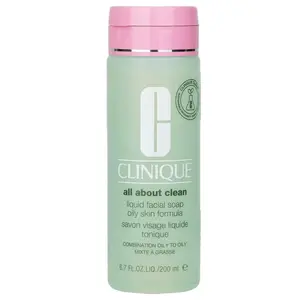 Clinique Liquid Facial Soap Oily Skin Formula for Combination Oily to Oily Skin, 6.7 Ounce
